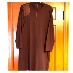 Lauren Ralph Lauren brown knit dress.